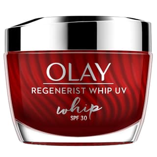 Olay Regenerist Whip Cream with SPF30 | Ultra Lightweight | Hydrated, Plump, Bouncy Skin | With Hyaluronic Acid, Niacinamide and Peptides | Normal, Oily, Dry, Combination Skin | 50g Olay Regenerist Whip Cream with SPF30 | Ultra Lightweight | Hydrated, Pl