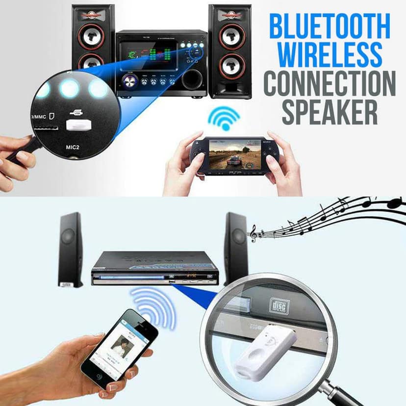 USB Bluetooth Dongle Car Bluetooth 4.0 USB Music with mic Audio Receiver Wireless Bluetooth Audio Music Adapter Car Wireless Hands-Free Dongle Kit for Speaker, USB Bluetooth -(White) view 7