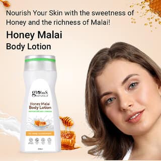Globus Naturals Honey Malai Body lotion Enriched with Tulsi and Chandan For Deep Nourishment 200ml view 2