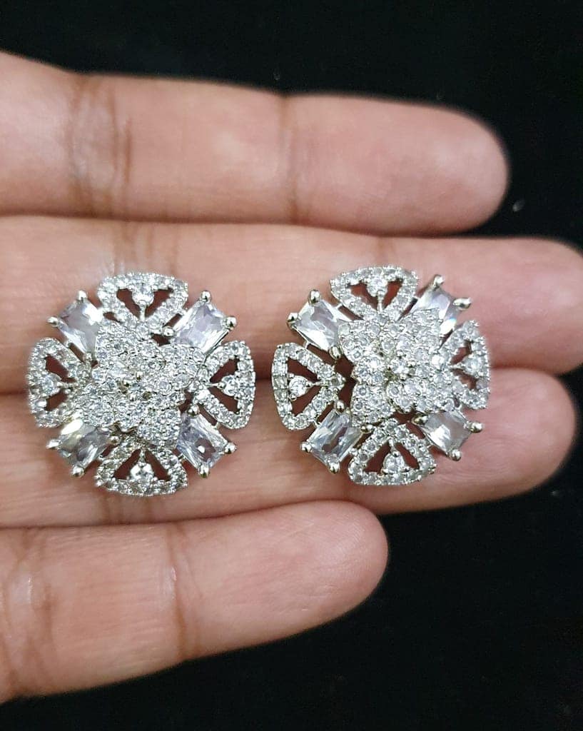American Diamond Beautiful Studs Earrings view 2