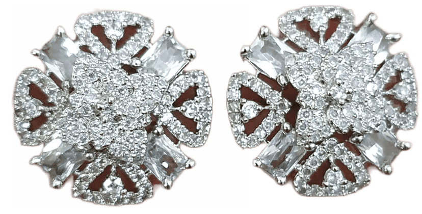 American Diamond Beautiful Studs Earrings view 3