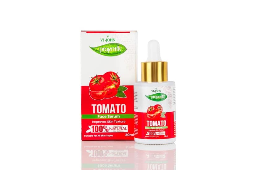 VI-JOHN Prakritik Tomato Face Serum Brightening & Anti-Aging | Fights Dark Spots & Pigmentation | Hydrates & Boosts Collagen | Serum for glowing skin | 100% Bioactives Dermatologist Approved |30ML