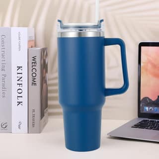 1200ml Steel Hot and Cold Tumbler - 1 straw