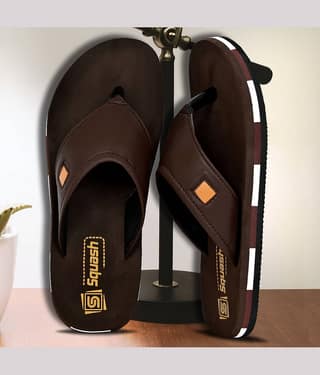 Squash Brown Men's Thong Flip Flop