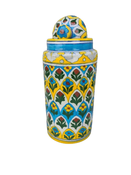 Blue Pottery Water Jar