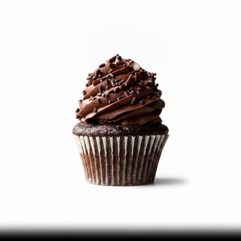 Chocolate Sprinkled Cupcake - 180 gm - One chocolate cupcake