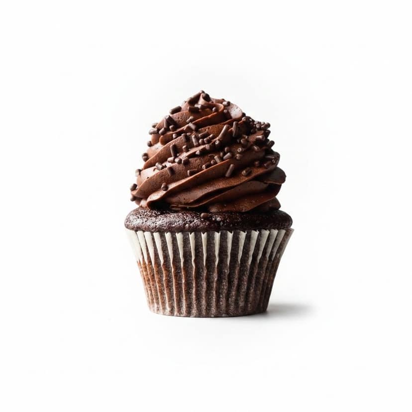Chocolate Sprinkled Cupcake - 180 gm - One chocolate cupcake view 3