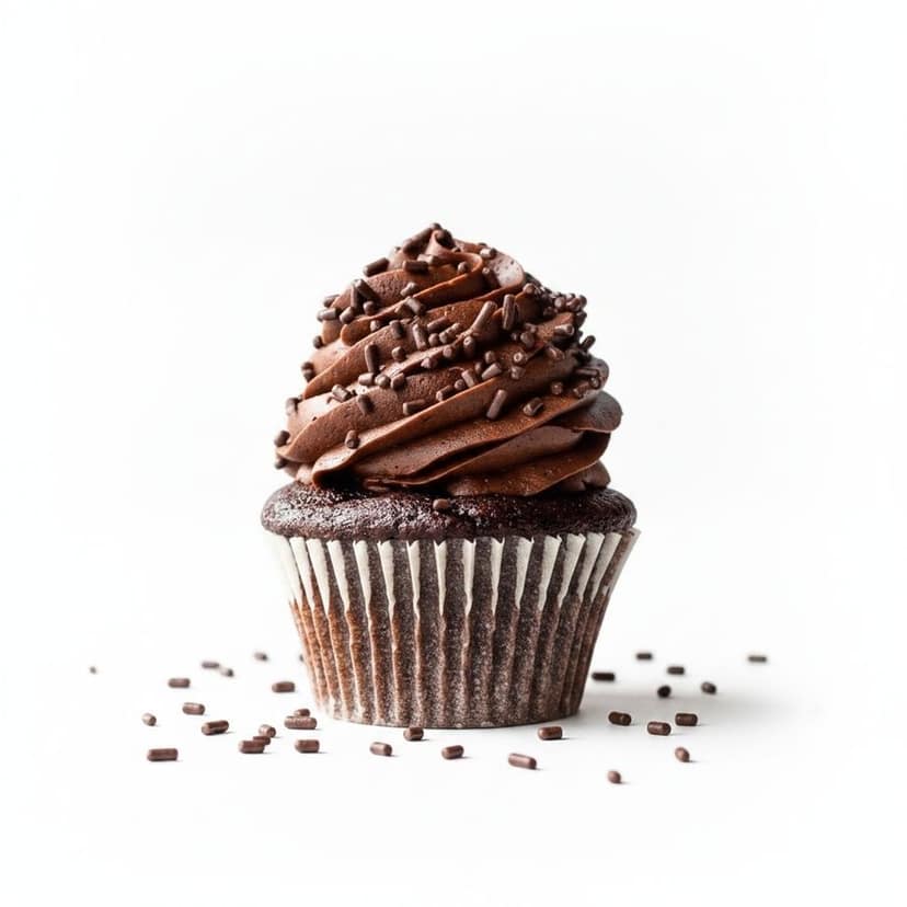 Chocolate Sprinkled Cupcake - 180 gm - One chocolate cupcake view 4