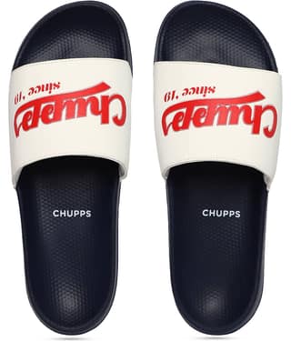 CHUPPS Navy Men's Slide Flip Flop