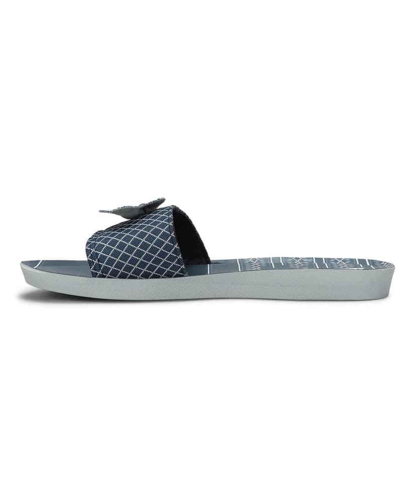 Paragon Women's Blue-Grey Sliders with Anti-skid Cushioned Sole for Everyday Use view 3