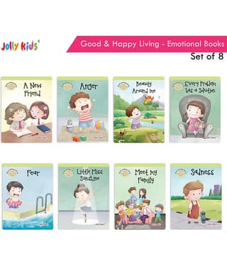 Jolly Kids Good & Happy Living The Emotional Way Story Books (Set of 8) Learning Stories about Feeling and Emotions