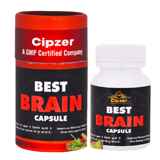 Cipzer Best Brain (60 Capsules): Enhance Focus, Boost Memory, Cognitive Performance & Mental Clarity