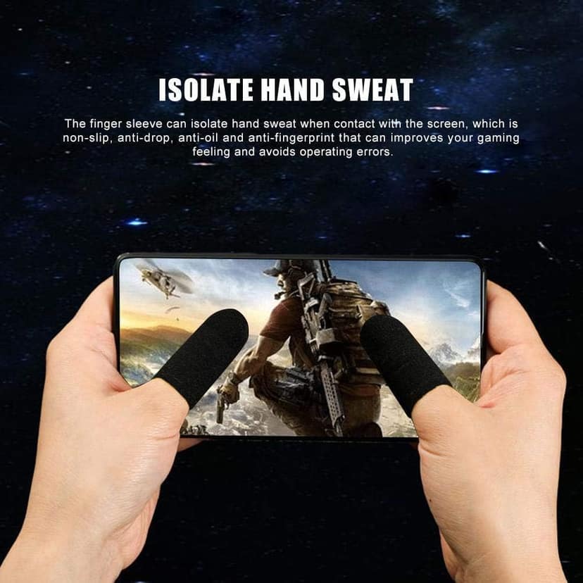 PUBG Finger Sleeve for Gaming Finger Sleeve | Gaming Sleeve - Pack of 12 (6 Pairs) view 3