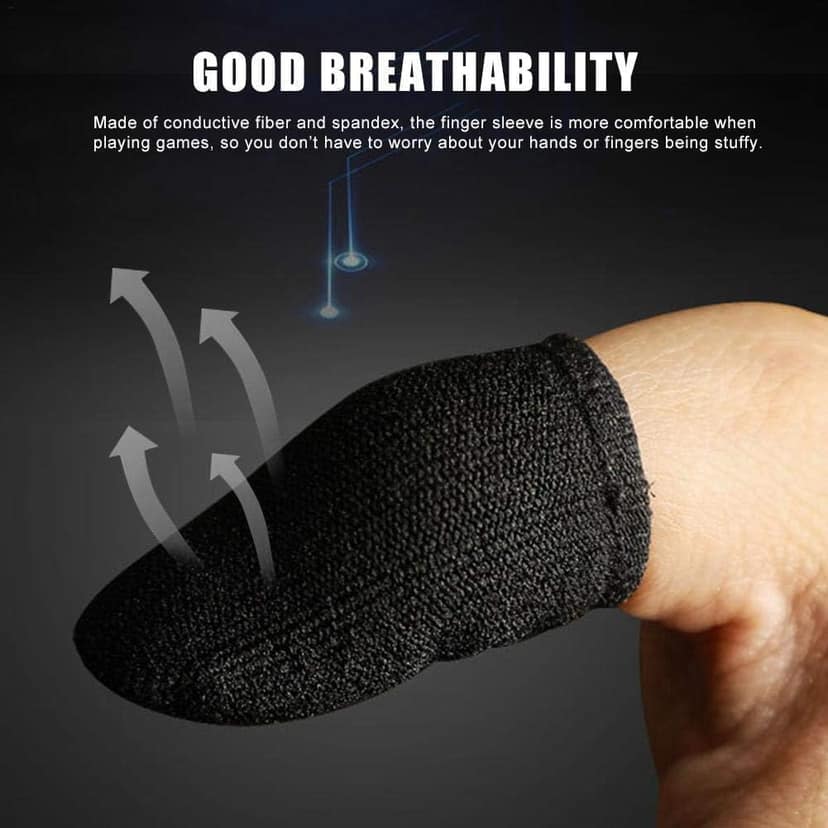 PUBG Finger Sleeve for Gaming Finger Sleeve | Gaming Sleeve - Pack of 12 (6 Pairs) view 4