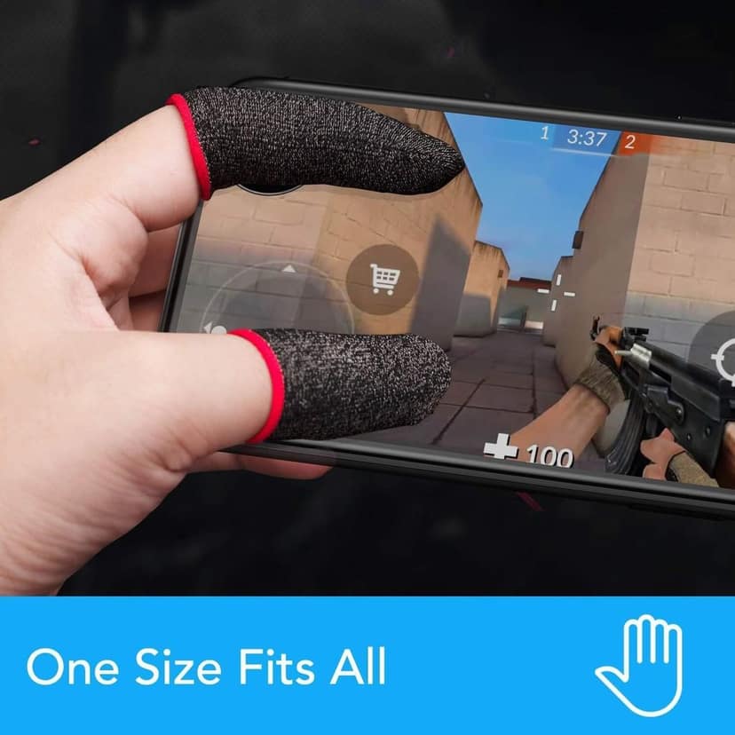 PUBG Finger Sleeve for Gaming Finger Sleeve | Gaming Sleeve - Pack of 12 (6 Pairs) view 5