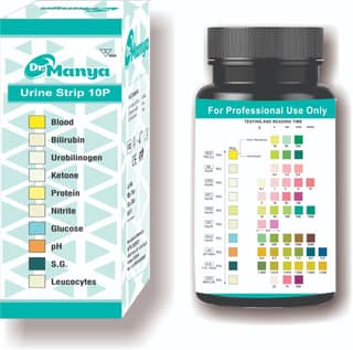 Wellness Complete Urine Health Test Strips with 10 Diagnostic Parameters – Glucose, Protein, Ketone, pH, Blood, Nitrite, Leukocytes, Bilirubin, Urobilinogen & Specific Gravity – 100 Strips