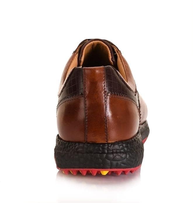 HITCARO Men's Proffessional Leather Golf Shoes | Lace-Up | Waterproof | Comfortable | Breathable view 4