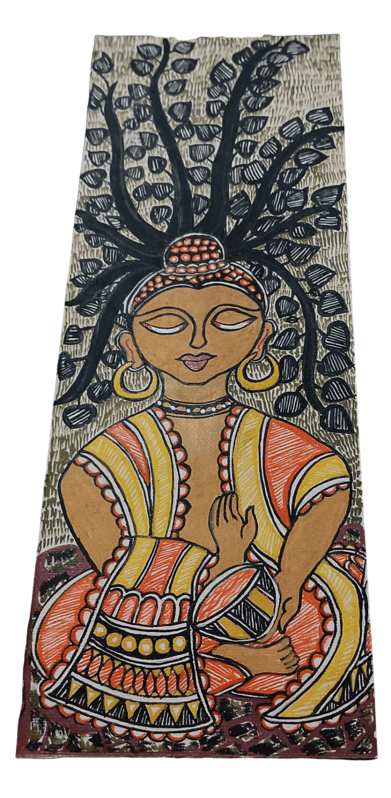 Handcrafted Khadi Tote Bag with Unique Kashidakari Design - Spacious, Stylish, and Eco-Friendly view 2