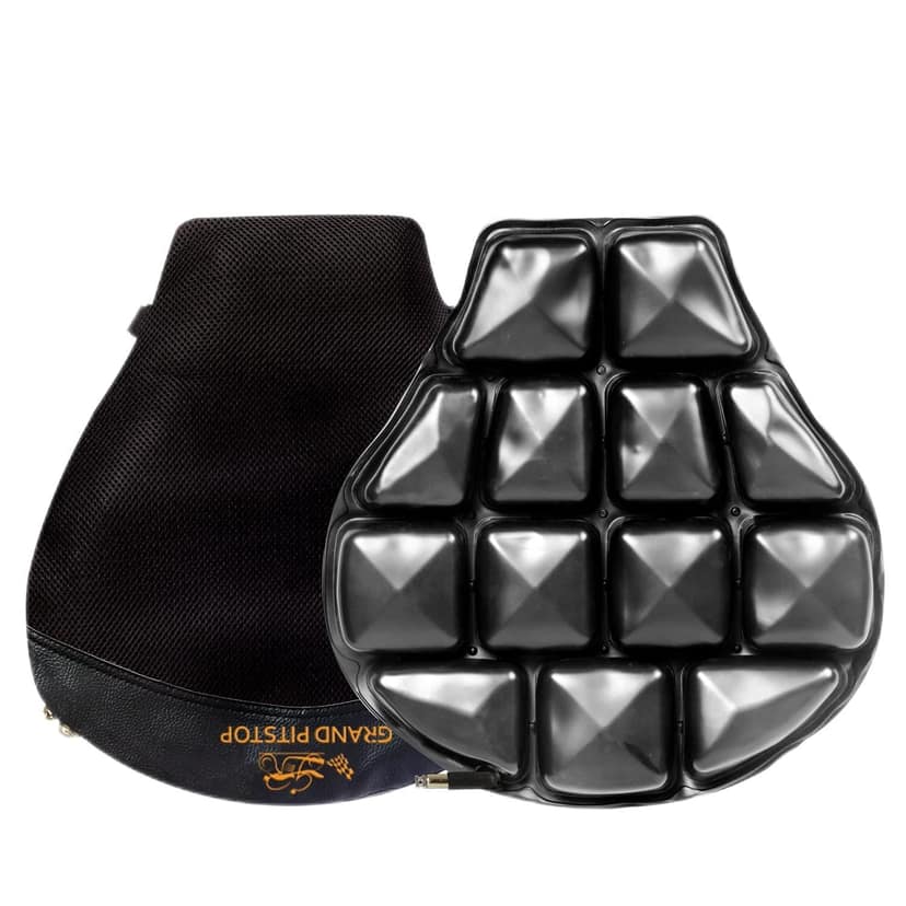GRAND PITSTOP Inflatable Air Seat Cushion | Breathable Mesh Cover & Non-Skid Bottom | Ideal for Medical, Office, Home, Motorcycle, Car Lumbar Support GRAND PITSTOP Inflatable Air Seat Cushion | Breathable Mesh Cover & Non-Skid Bottom | Ideal for Medical,