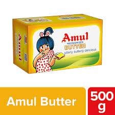 Amul Pasteurised Butter, 500 G Carton