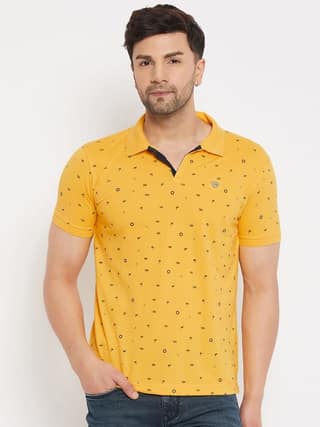 Duke Stardust Men's Half Sleeve Cotton T-shirt (SP0609Mango)
