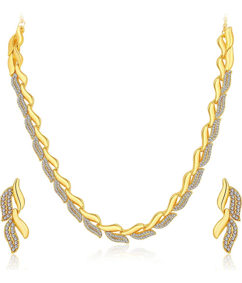 Sukkhi - Gold Alloy Necklace Set ( Pack of 1 ) view 2