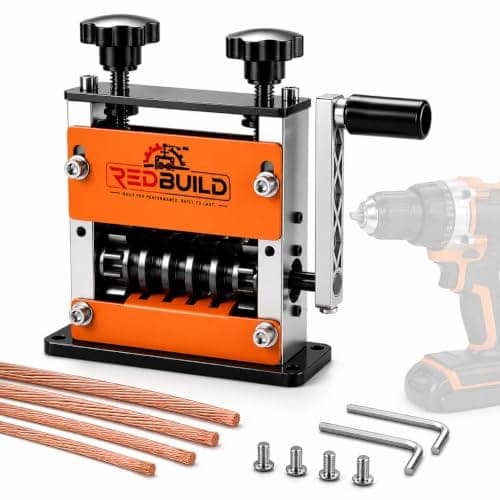 RedBuild Wire Stripper Machine 2-in-1 | Hand & Drill Operated Manual Wire Stripping Machine | 3–17 mm Copper Wire Stripper, Wire Sleeve Remover & Wire Peeler | Adjustable Cable Stripping Tool view 2