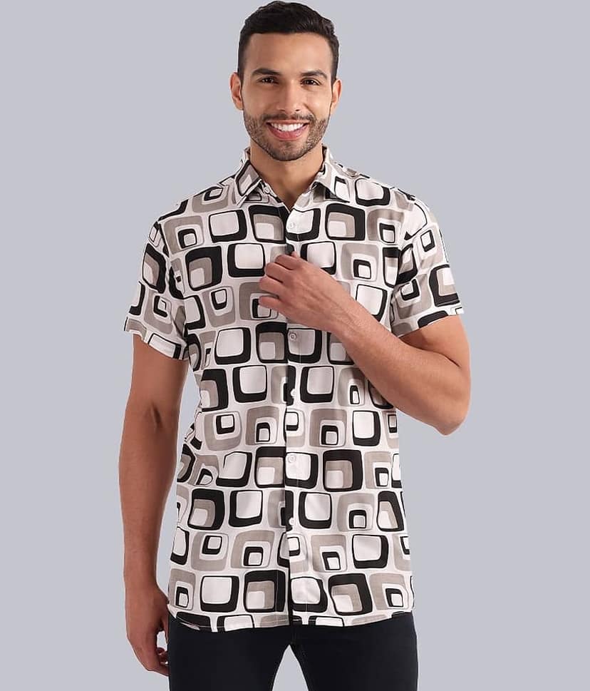 TrendiVastra - Multicolor Rayon Regular Fit Men's Casual Shirt ( Pack of 1 )