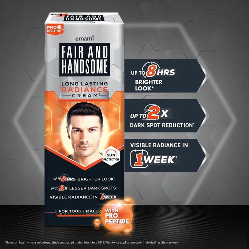 Fair and Handsome Radiance Cream For Men, 60g(Pack Of 2) view 3