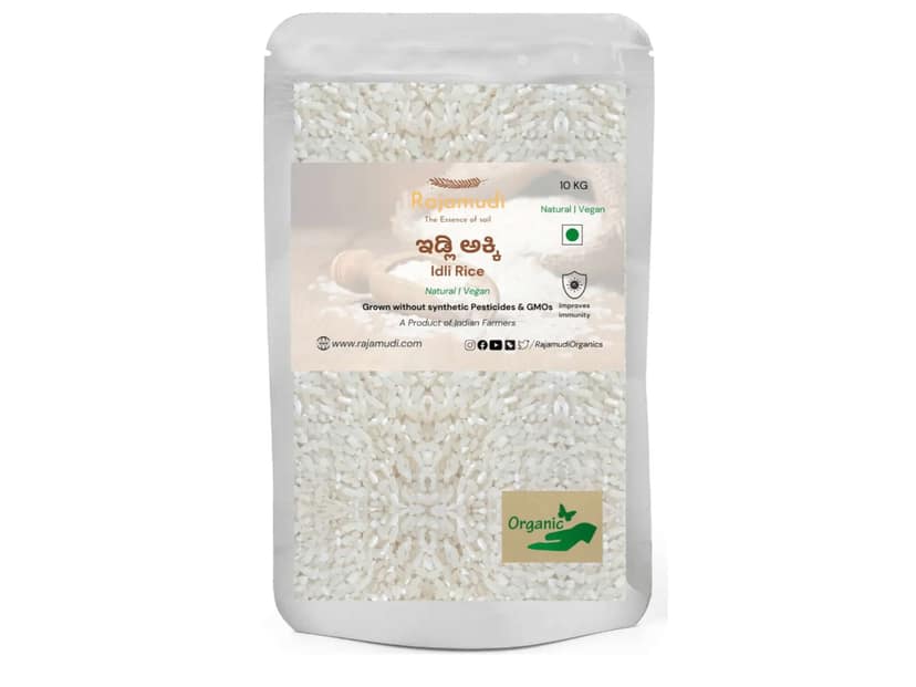 Rajamudi Organics Organic Idli Rice - 10 Kilogram