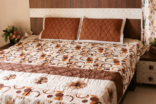 King Size Cotton Bed Cover With One Bed Runner