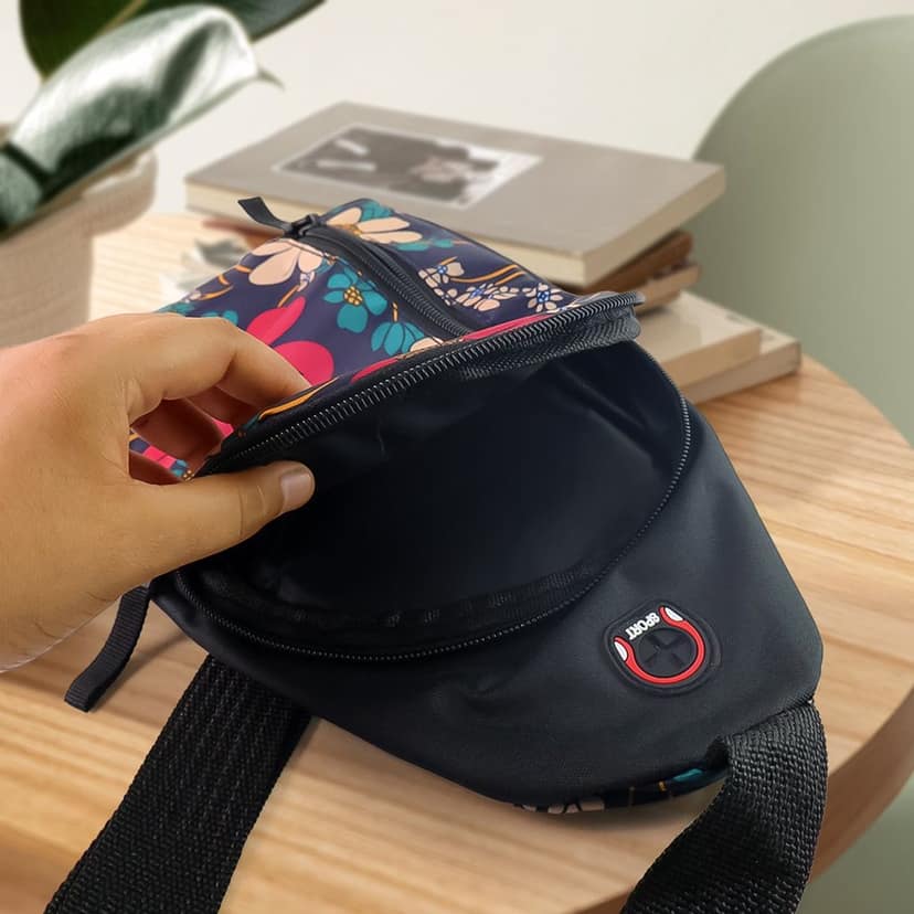 Waterproof Waist Bag, Shoulder Bags USB Charging Earphone Hook Sling Travel Bag (1 Pc / Mix Color) view 6
