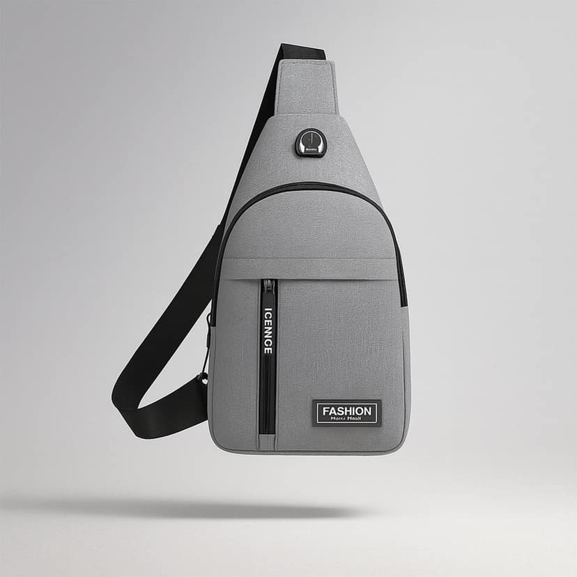Waterproof Waist Bag, Shoulder Bags USB Charging Earphone Hook Sling Travel Bag (1 Pc / Mix Color) view 8