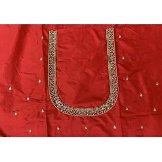 RR FABRIC Cotton Silk Self Design Blouse Material view 2