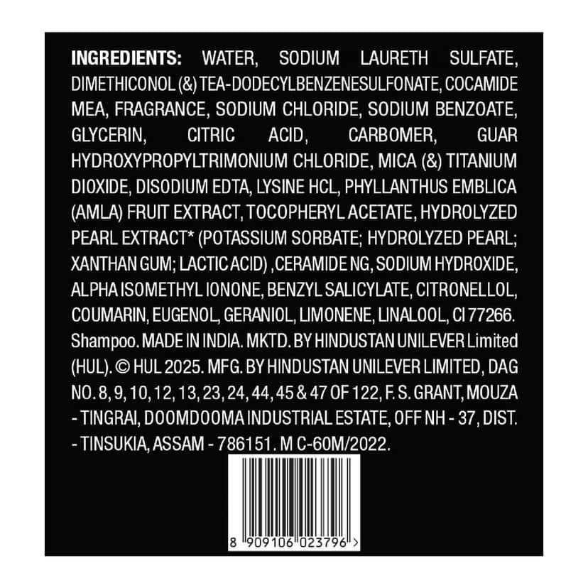 Sunsilk Radiant Black Shine Shampoo | Infused with 3% VITA-GLOSS COMPLEX (1 Liter) view 9