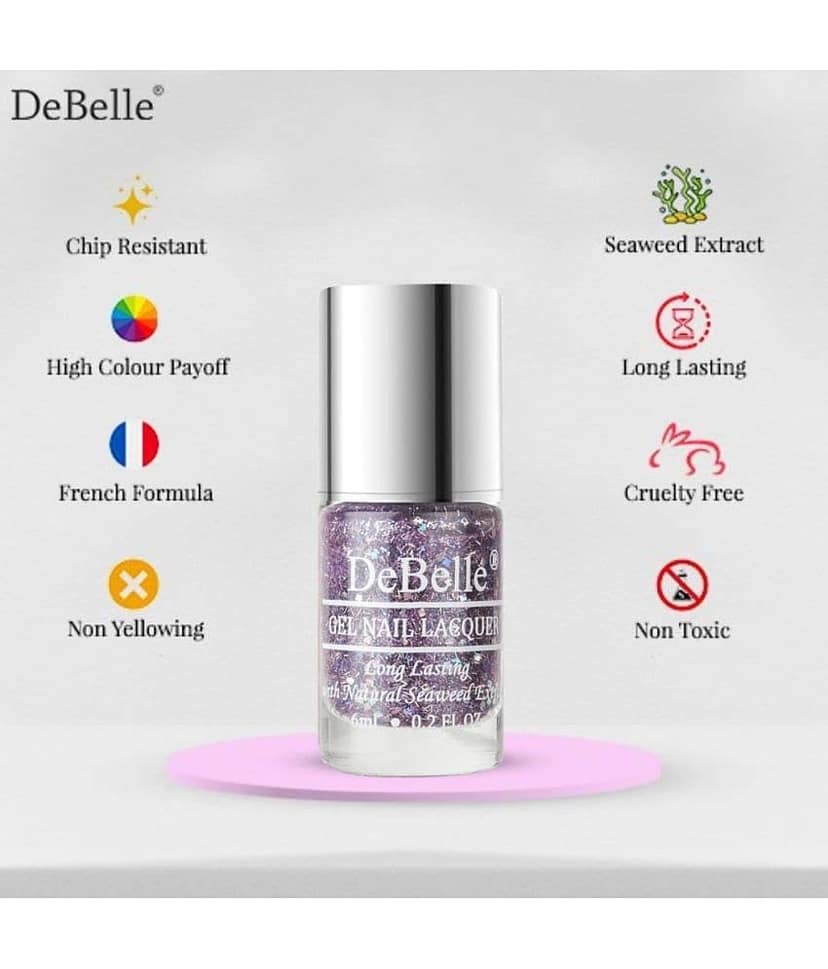 DeBelle Tatiana Tassles Glitter Nail Polish 6 ( Pack of 1 ) view 2