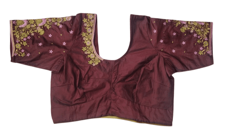 Embroidered Blouse With Floral Motifs view 2