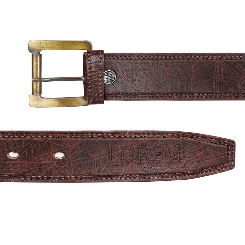 LOREM Black Formal/casual PU Leather Belt For Men BT05-BKL05 view 3