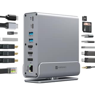 Portronics Mport Vault Pro 9-in-1 USB-C Multiport Hub with HDMI, USB 3.0 & PD Charging - Grey