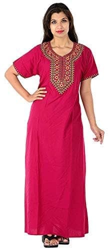 VALENCIA SLEEPWEAR Women Lizzy Bizzy Resham Embroidery Maxi Gown Nighty view 10