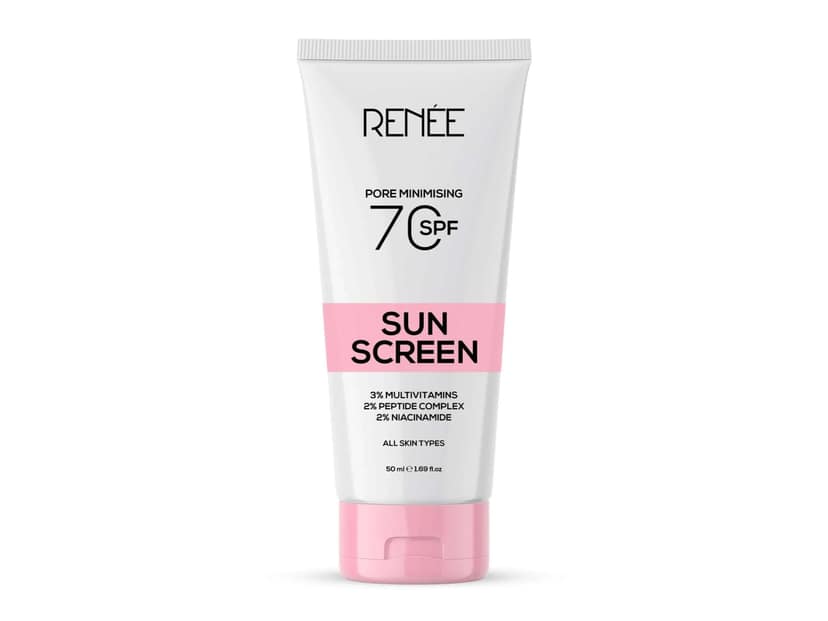 RENEE Pore Minimising Sunscreen SPF 70 With 2% Niacinamide, 2% Peptide Complex & 3% Multivitamins, 50 ml