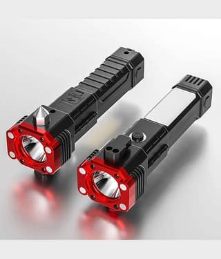 GIT - 3W Rechargeable Flashlight Torch ( Pack of 2 )