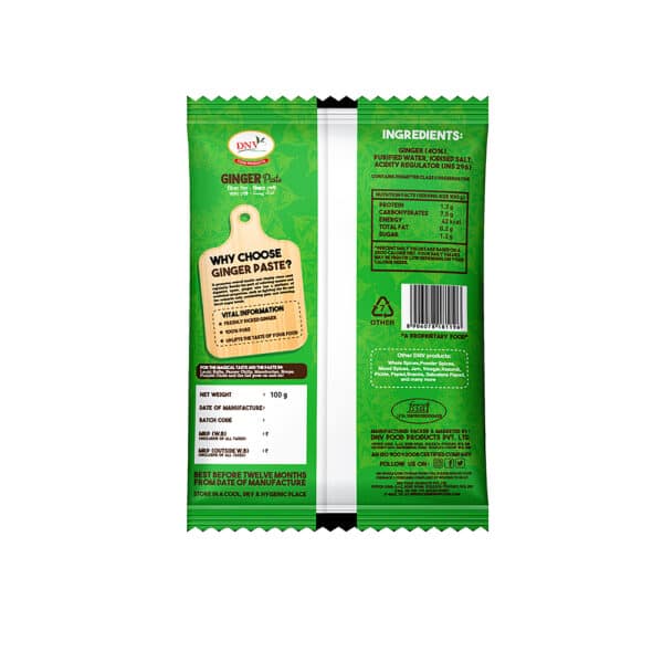 DNV Foods Ginger Paste, 100 gm view 2