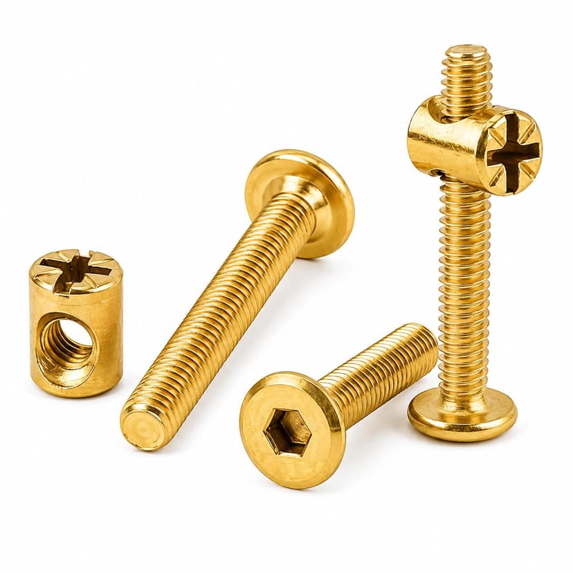 M6x30 Allen JCB Bolt with Barrel Nut, Pack of 10