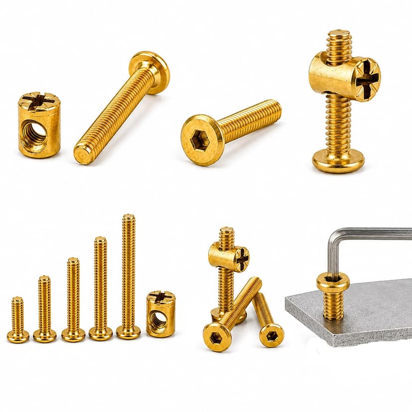 M6x30 Allen JCB Bolt with Barrel Nut, Pack of 10 view 2
