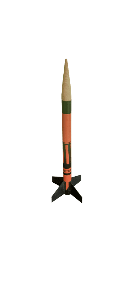 Flying Model Rocket Kit with A class (A6-3) Model Rocket engines view 2
