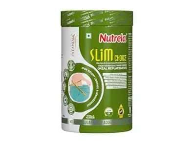 Nutrela Slim Choice Meal Replacement Shake - 500gm Vanilla Flavor-By Patanjali