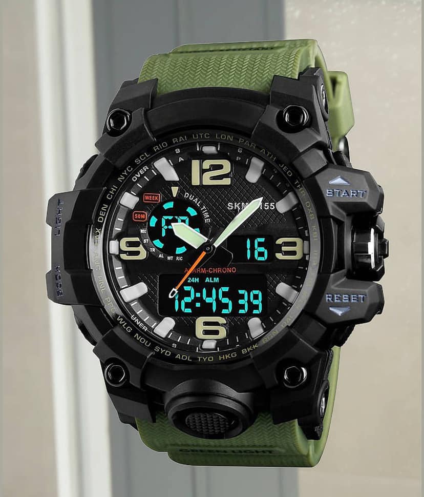 Harbor Green Silicon Analog-Digital Men's Watch