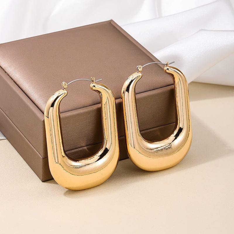 Creative U-Shaped Statement Earrings view 2