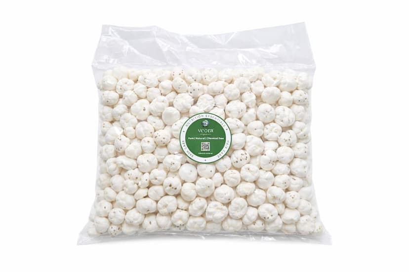 Veora Organics Makhana (Fox Nuts) Combo Pack | Premium A-Grade Natural Phool Makhana | Healthy Roasted Snack | High Protein & Fiber | Gluten-Free Superfood | 200g Each (Pack of 3) view 2